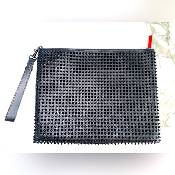 Christian Louboutin Handbags - Christian Louboutin Studded Peter Clutch (Black)